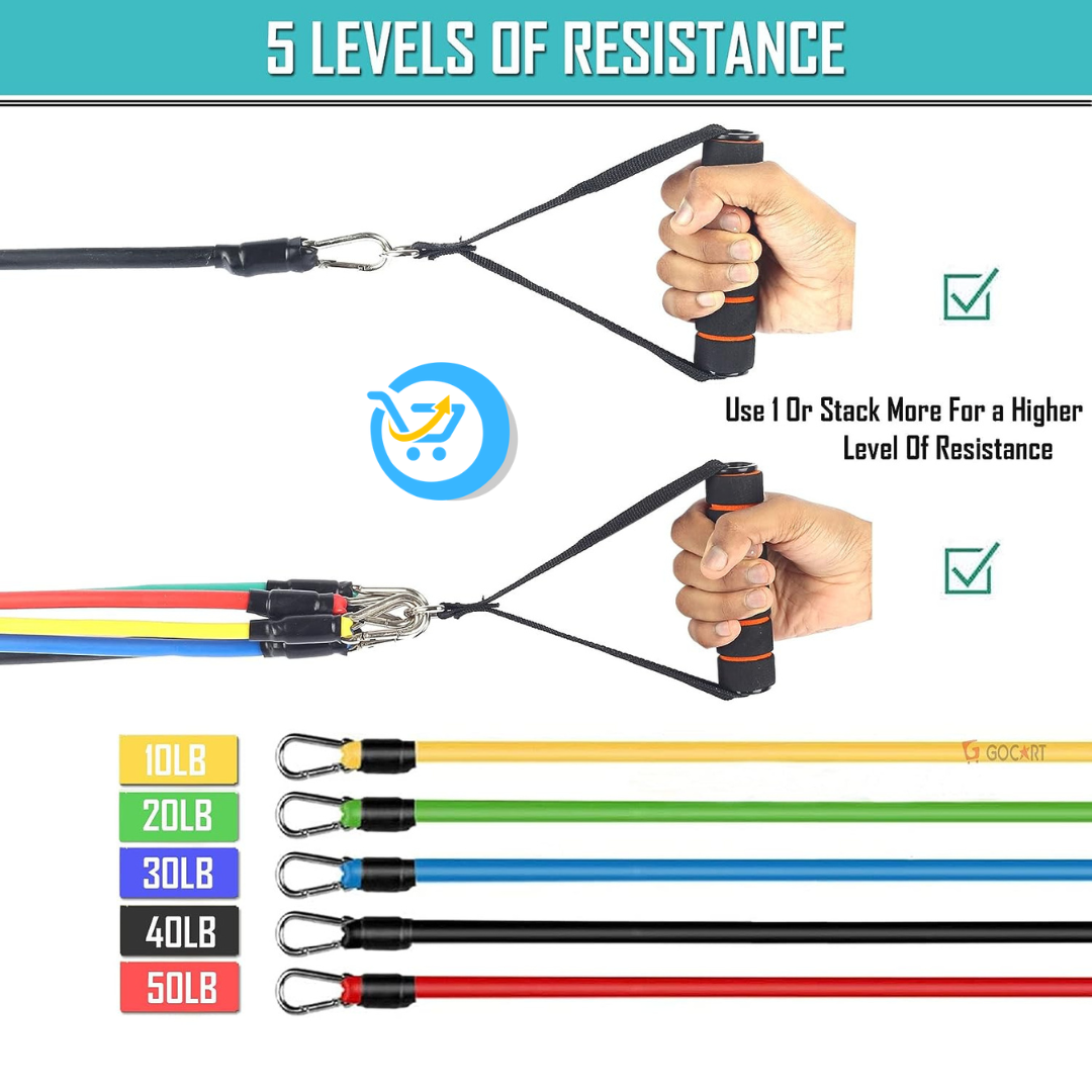 Resistance Bands, Include 11 GYM items