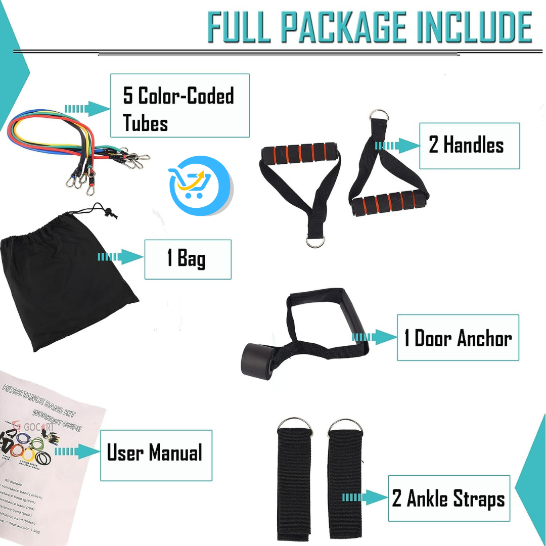 Resistance Bands, Include 11 GYM items