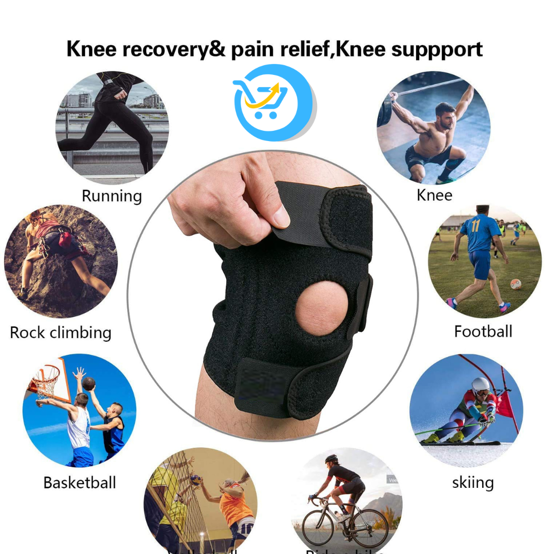 1 Pair Adjustable Knee Support (1 pair = pack of 2 pieces)