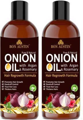 Bon Austin 100% Pure & Natural Onion  Hair Oil (Pack of 2)