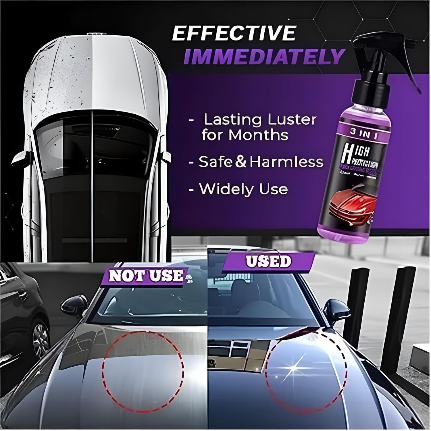 20X Shine, water-resistant & Glossy effect - Car Ceramic Coating Spray (BUY 1 GET 1 FREE)