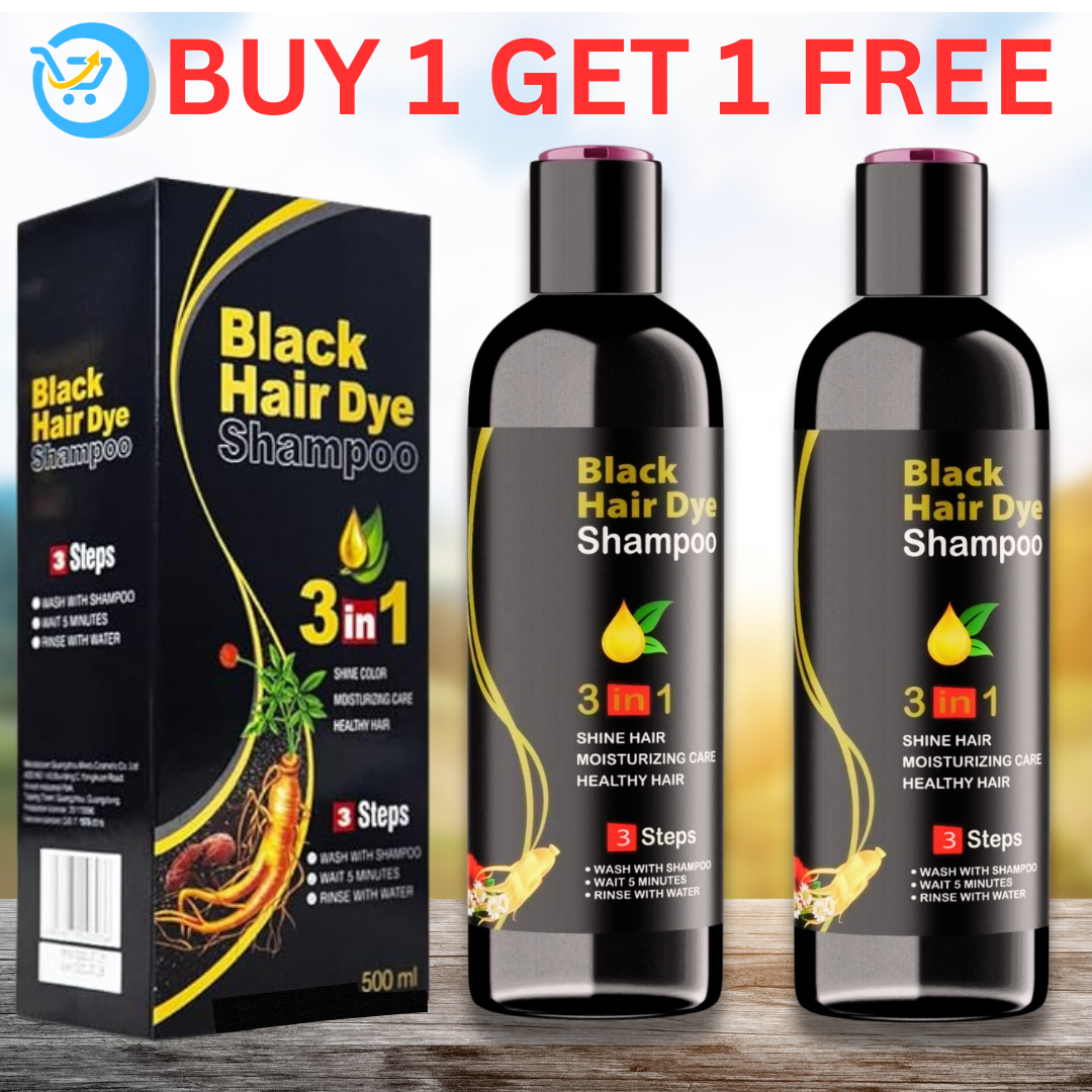 BLOSDREAM Black Hair Color Shampoo 100ml (BUY 1 GET 1  FREE)