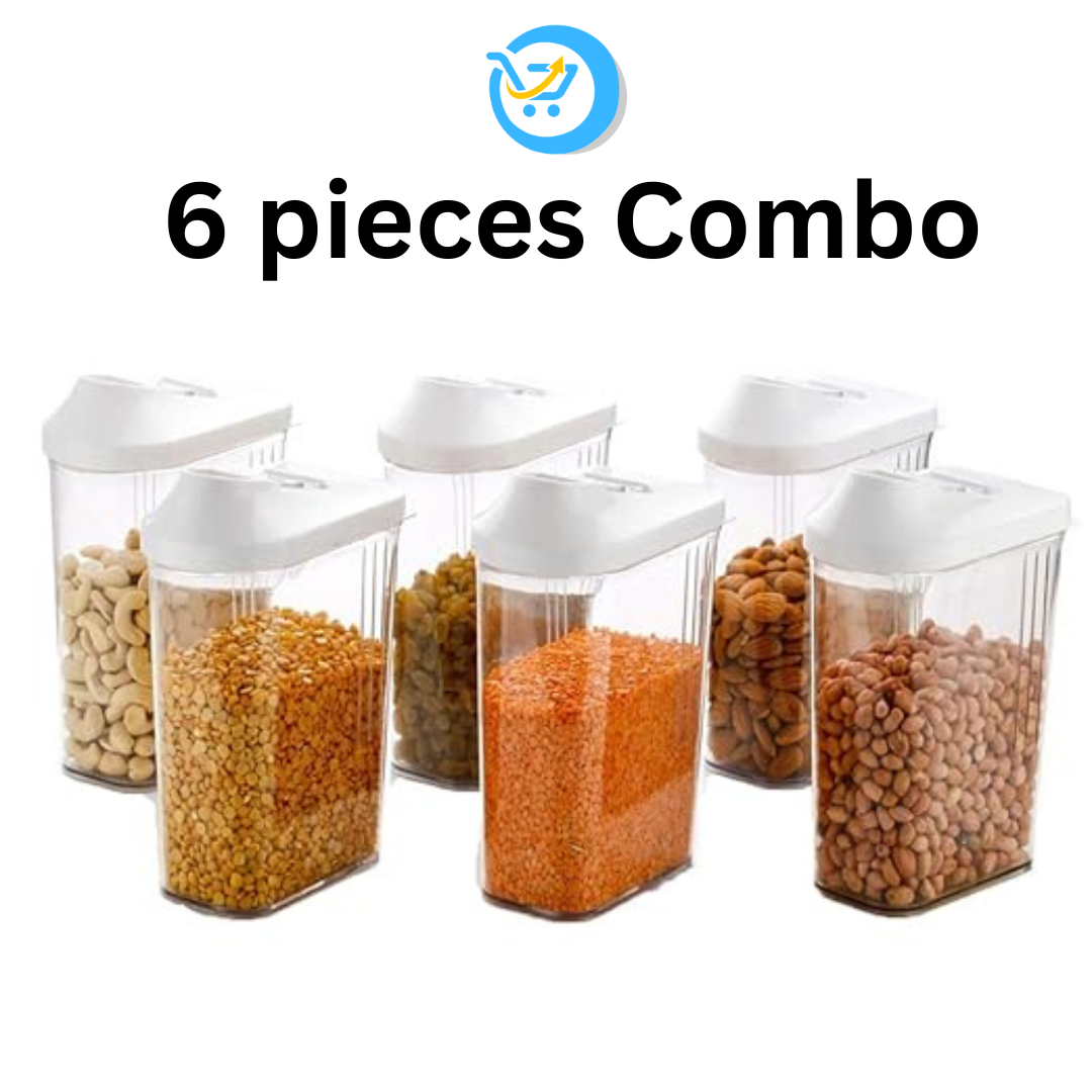 6 Pieces Air Tight container - (750ml each)