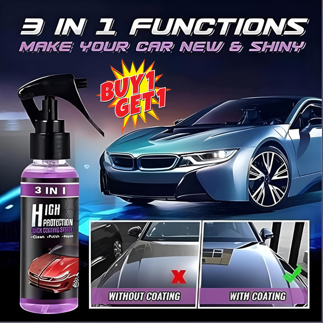 20X Shine, water-resistant & Glossy effect - Car Ceramic Coating Spray (BUY 1 GET 1 FREE)