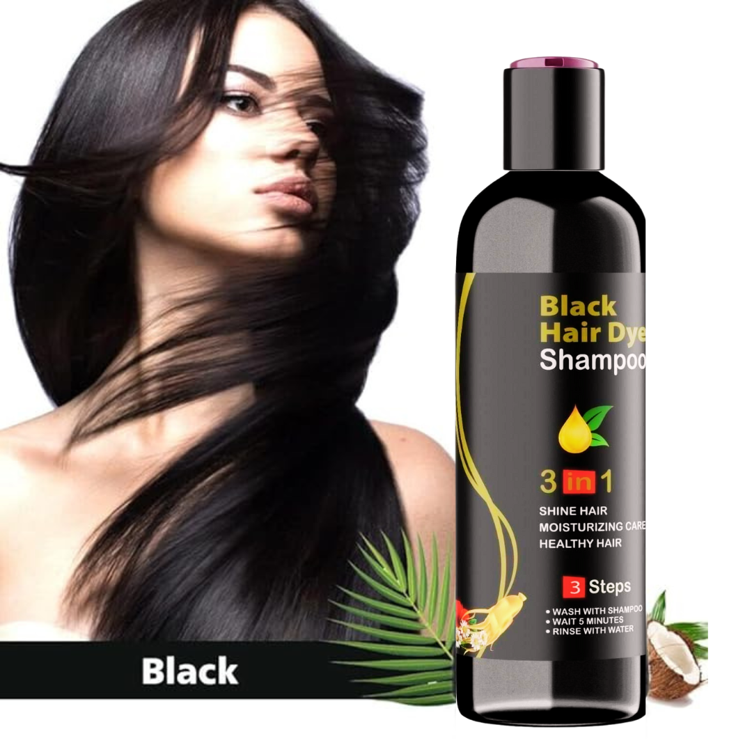 BLOSDREAM Black Hair Color Shampoo 100ml (BUY 1 GET 1  FREE)