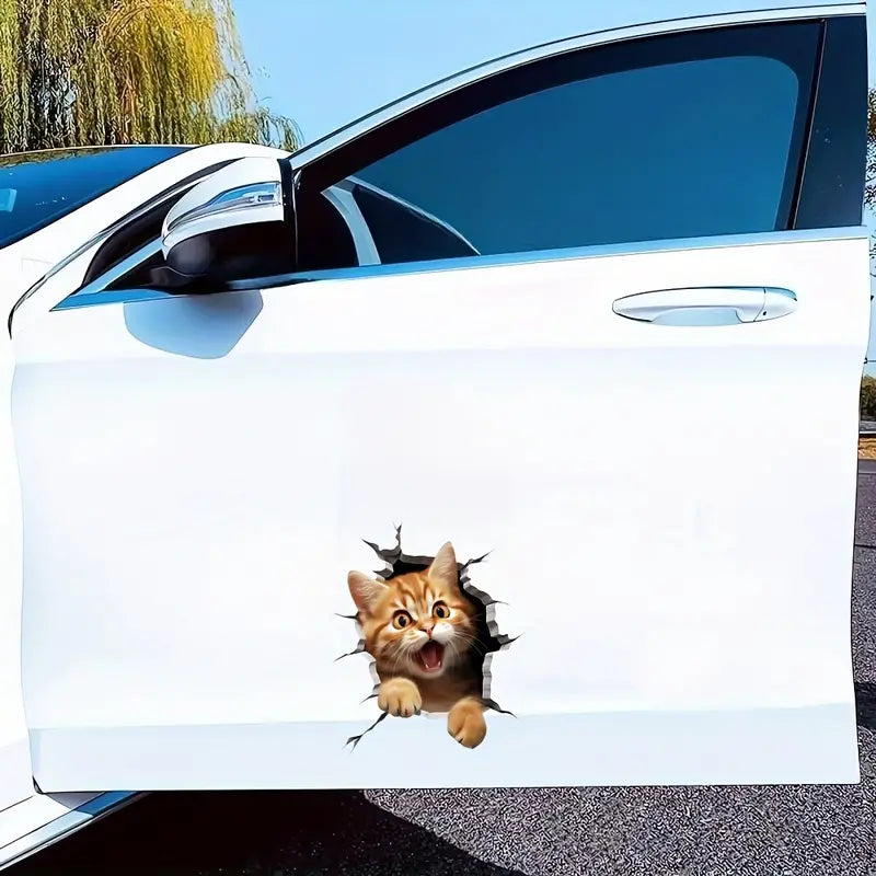 Cat Sticker for car scratches (Pack of 4) For all car colors whatever you have