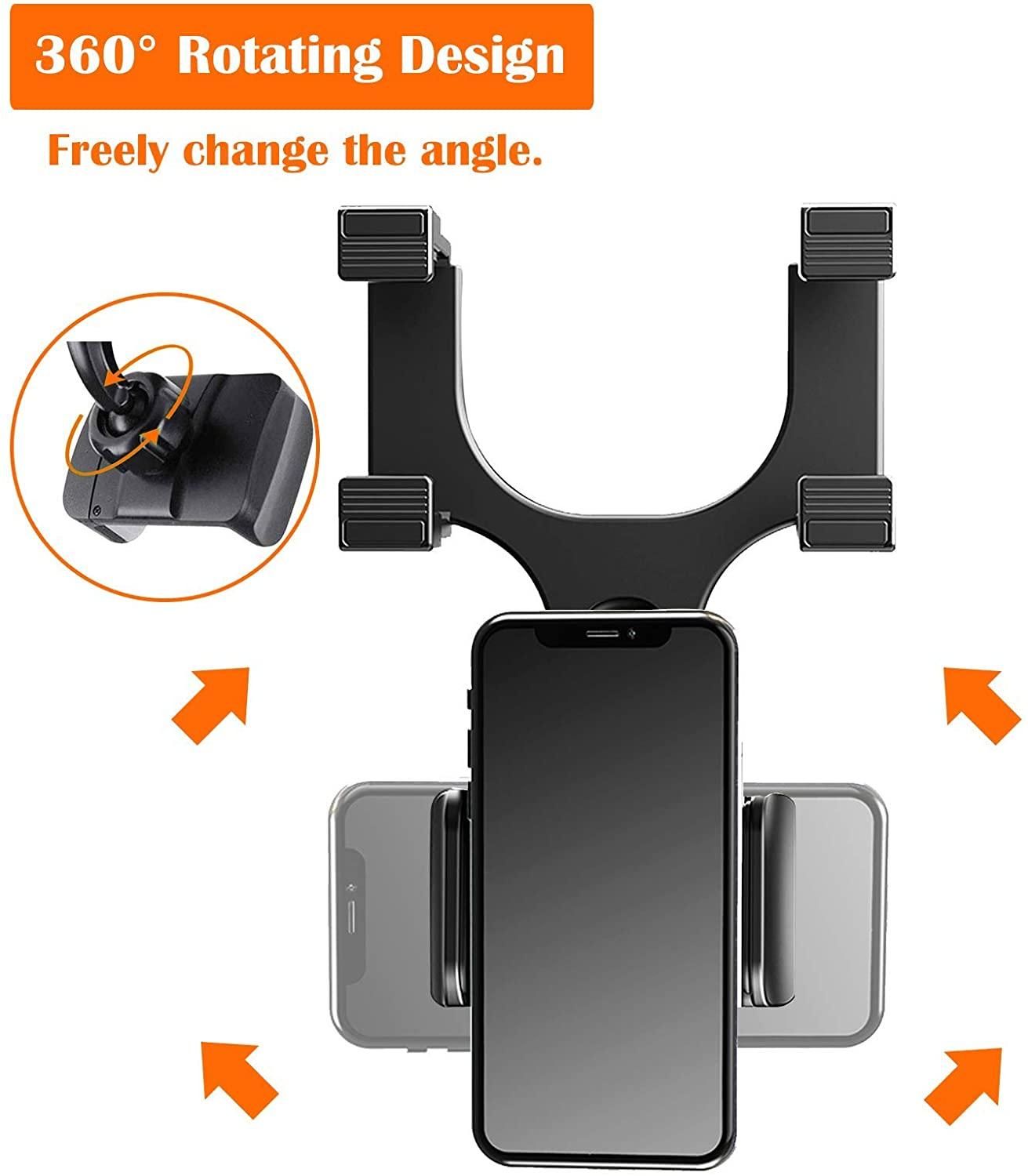 270 degree Car Rear view Mirror Phone Holder