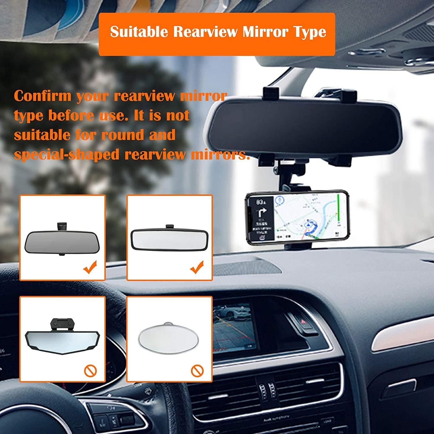 270 degree Car Rear view Mirror Phone Holder