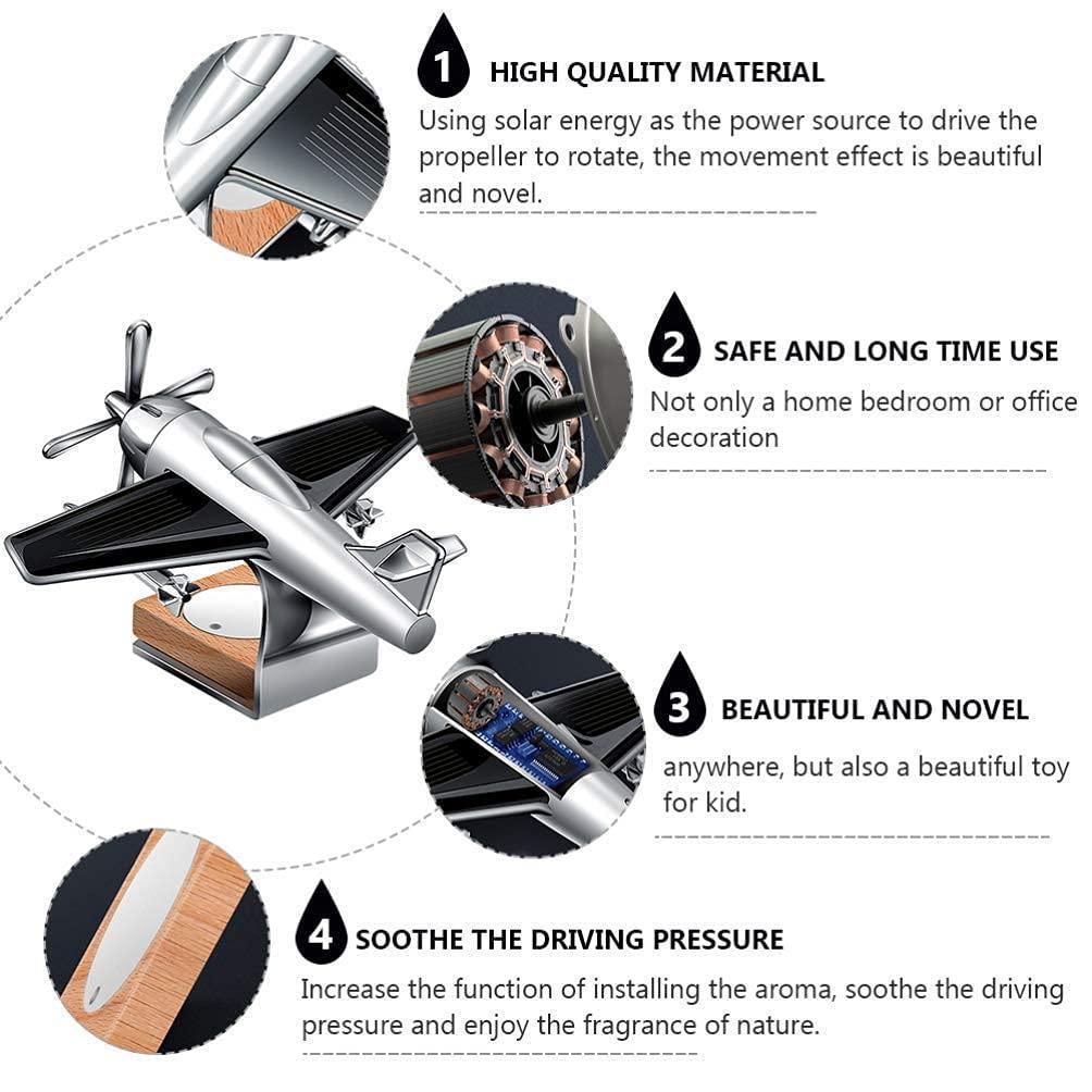 Solar Powered Car Perfume Diffuser/Dispenser | Aeroplane Glider Design